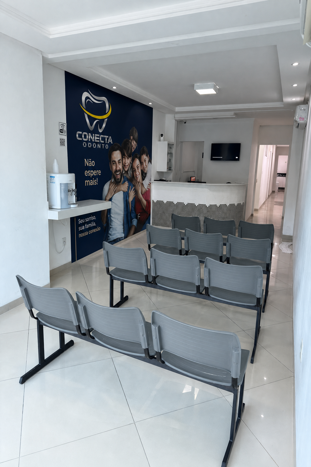 Recepção da clínica Conecta Odonto